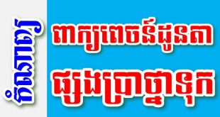 ពាក្យពេចន៍ដូនតា ផ្សងប្រាថ្នាទុក - បទពាក្យ៩ បែបជាប់ទង – កំណាព្យខ្មែរ